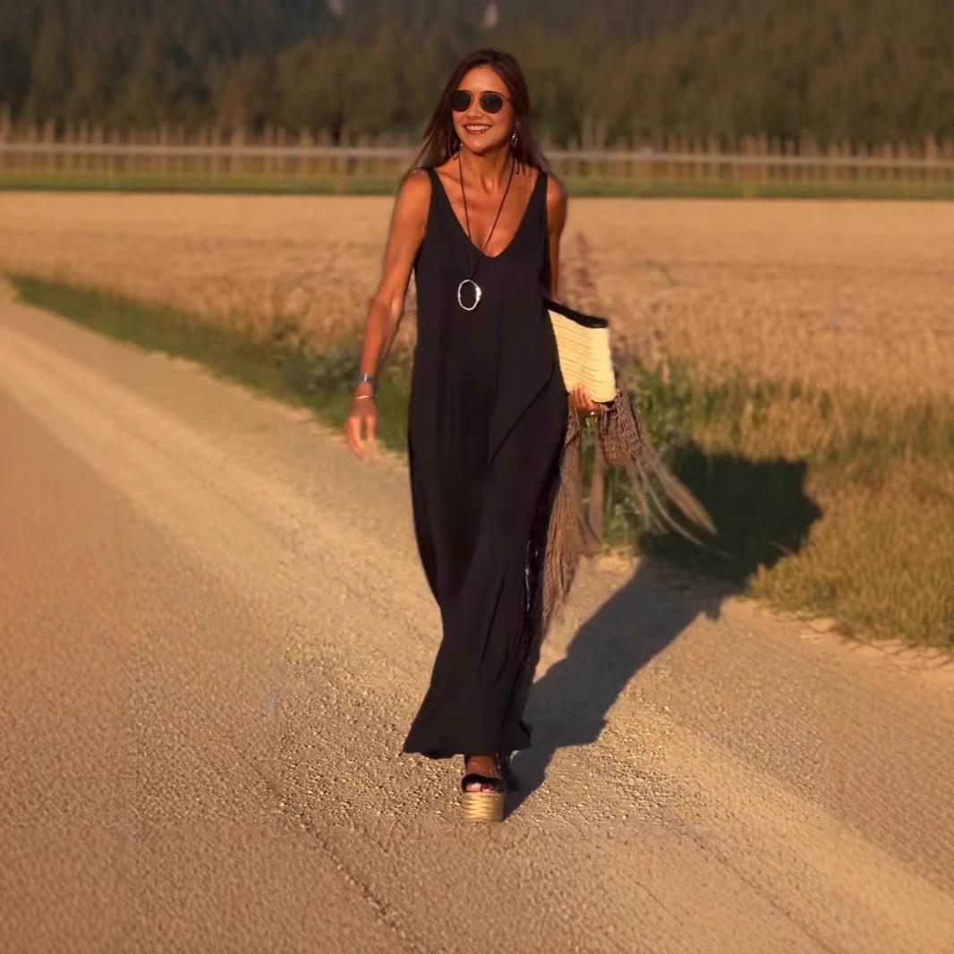 REBECCA - Robe Élégante à Fines Bretelles – Look Séducteur