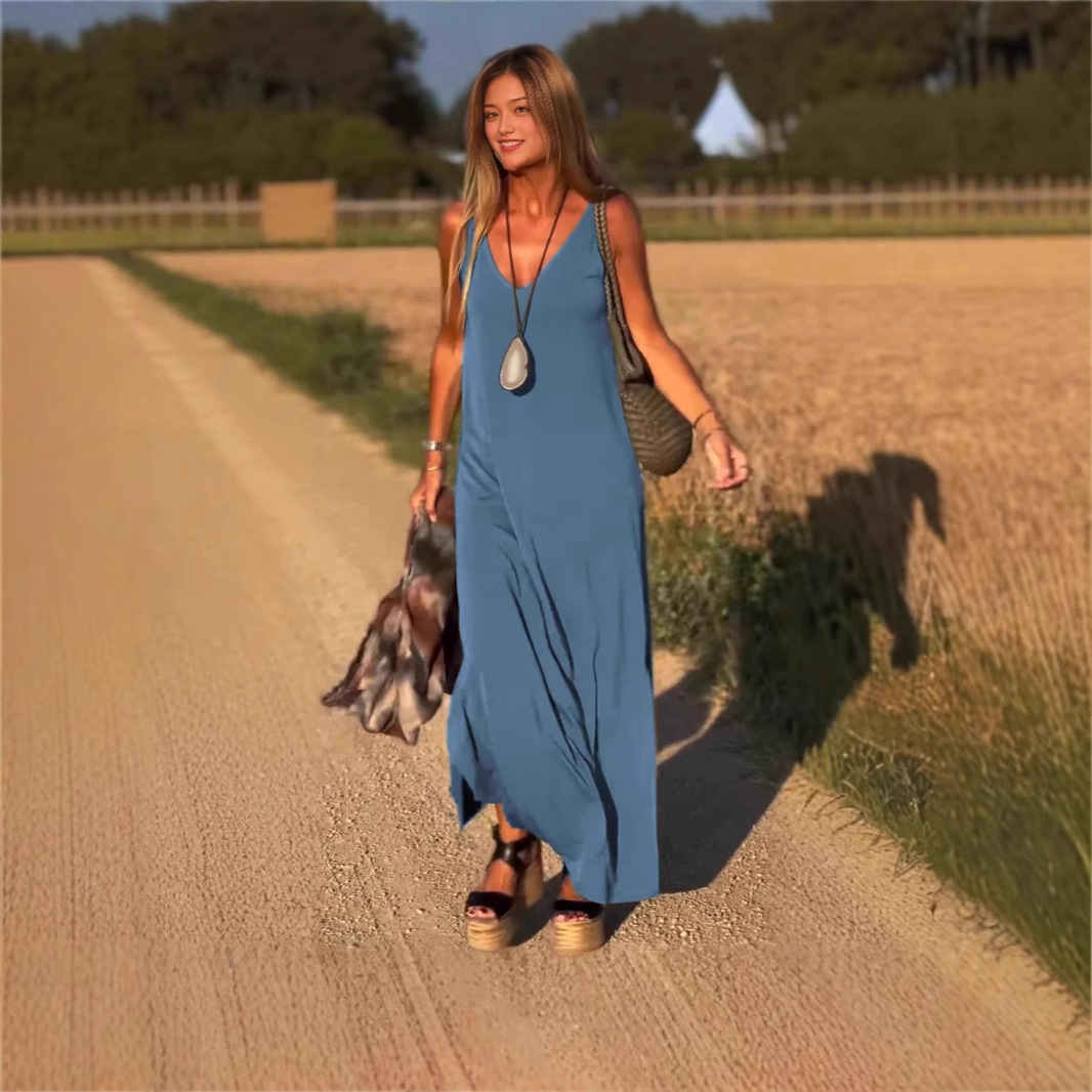REBECCA - Robe Élégante à Fines Bretelles – Look Séducteur