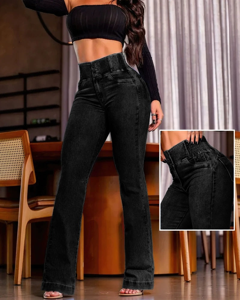 BALIA | Jeans Taille Haute Élégants en Denim