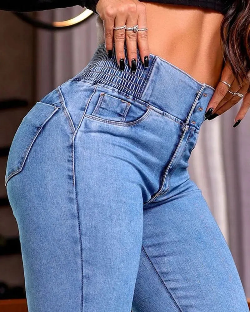 BALIA | Jeans Taille Haute Élégants en Denim