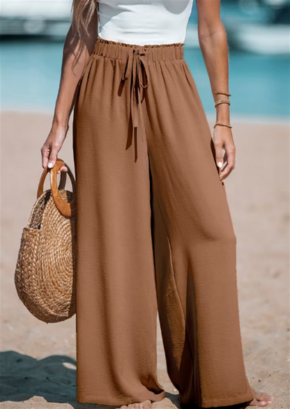 Panta | Pantalon Large Taille Élastique – Look Relax Tendance