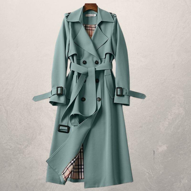 Maëlle - Manteau Chic Ceinturé - Style et Distinction