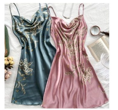 BOTANIA | Robe de Nuit Légère en Soie – Style Estival & Féminin