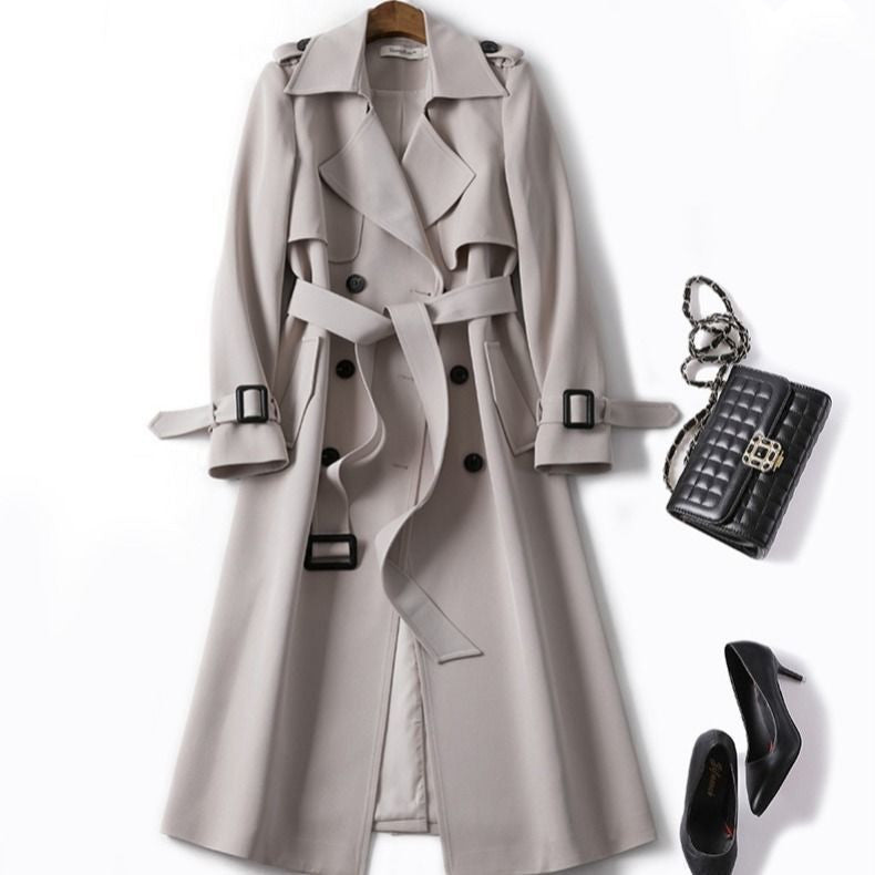 Maëlle - Manteau Chic Ceinturé - Style et Distinction