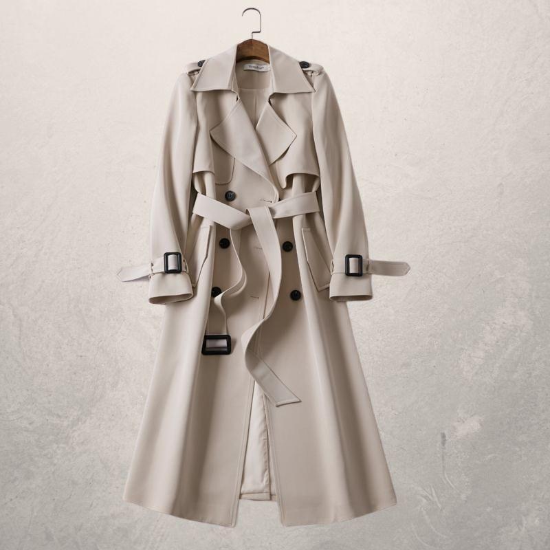 Maëlle - Manteau Chic Ceinturé - Style et Distinction