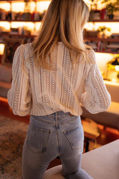 ELIDIE | Blouse Élégance Écrue