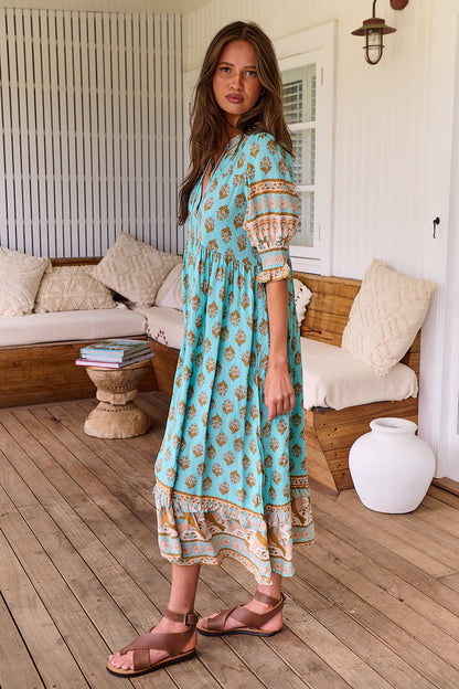 EDORA – Robe à Motif Verseau Élégant