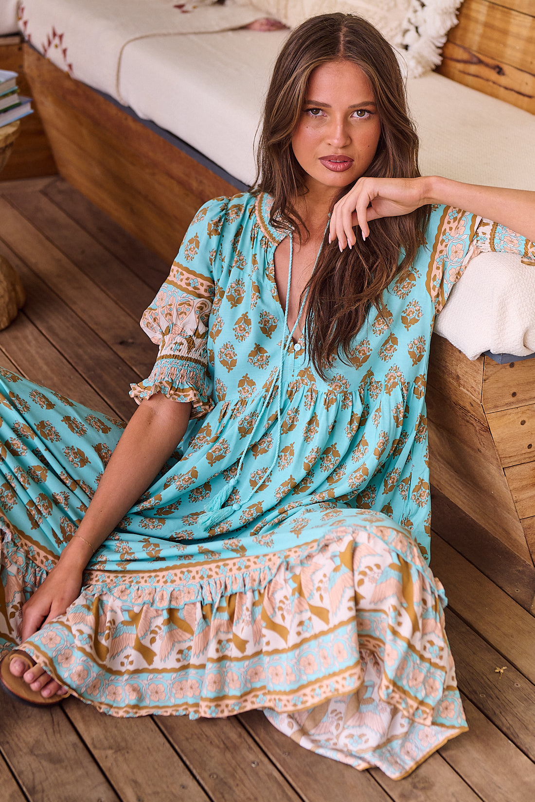EDORA – Robe à Motif Verseau Élégant