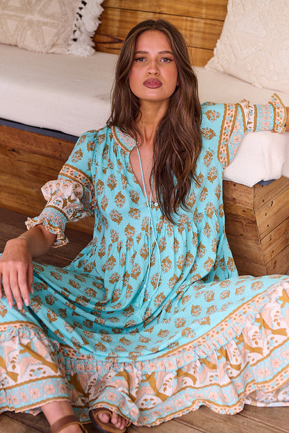 EDORA – Robe à Motif Verseau Élégant